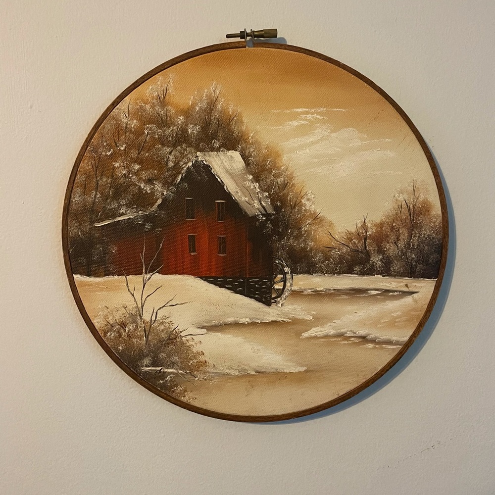 Old Barn painting